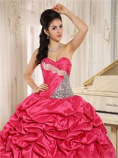 2019 Pretty Rose Hot Pink Brightly Quinceanera Cake Gowns Maiden