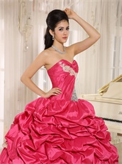 2019 Pretty Rose Hot Pink Brightly Quinceanera Cake Gowns Maiden