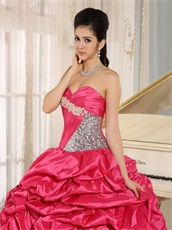 2019 Pretty Rose Hot Pink Brightly Quinceanera Cake Gowns Maiden