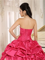 2019 Pretty Rose Hot Pink Brightly Quinceanera Cake Gowns Maiden