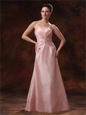 New Arrival Pink A-line Bridal Mother Dress With Jacket Physical Store