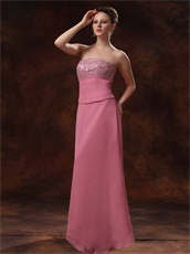 Dark Rose Pink Two Pieces Mother Formal Dress With Coat Winter Keep Warm