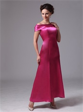 Fuchsia Off The Shoulder Latest Mother Of The Bride Dress Customize Plus Size