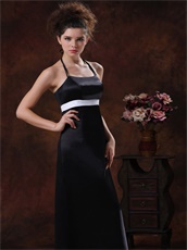 Enchanting Halter Floor-length Black Mother Dress For Wedding Promotion