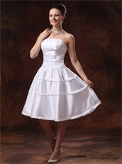 Pure White Satin Cyclic Skirt Infanta Prom Dress Present Wedding Party On Sale