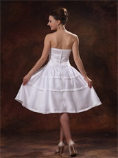 Pure White Satin Cyclic Skirt Infanta Prom Dress Present Wedding Party On Sale