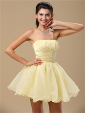 Vivacious Daffodil Mini Summer Cool Prom Dress Consult For Surprise