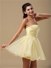 Vivacious Daffodil Mini Summer Cool Prom Dress Consult For Surprise