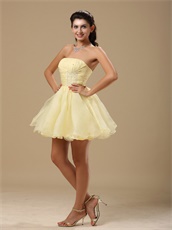 Vivacious Daffodil Mini Summer Cool Prom Dress Consult For Surprise