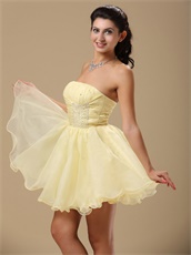 Vivacious Daffodil Mini Summer Cool Prom Dress Consult For Surprise