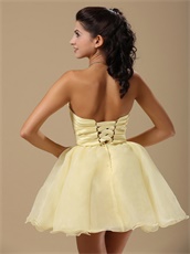 Vivacious Daffodil Mini Summer Cool Prom Dress Consult For Surprise