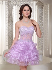 Captivating Transparent Waist Multilayers Social Dance Prom Dress Boutique