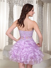 Captivating Transparent Waist Multilayers Social Dance Prom Dress Boutique