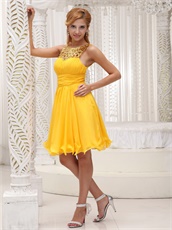 Nifty Cut Out Sequin Scoop Collar Summer Cocktail Dress For Girl