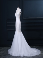 Modest High Neck Tulle Mermaid White Buy Wedding Skirt Online
