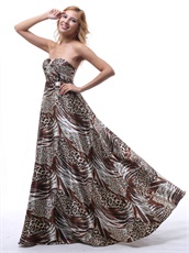 Alluring Multi-color Leopard Prom Dress For Graduation At Sales Promotion