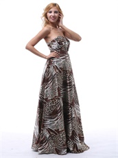 Alluring Multi-color Leopard Prom Dress For Graduation At Sales Promotion