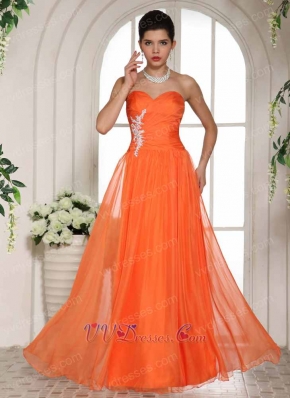 Bright Orange Cache Prom Celebrity Dress Birthday Party Attired