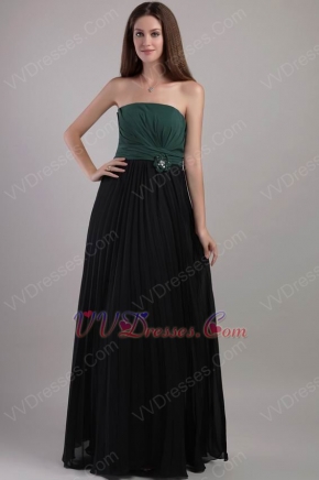 Strapless Floor-length 2012 Prom Dress With Handmade Flowers