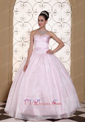 Beautiful Girl's First Quinceanera Dress Shallowest Pink