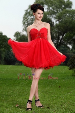 Custom Mini Red Sweet Sixteen Dress Beautiful Girls Wearss