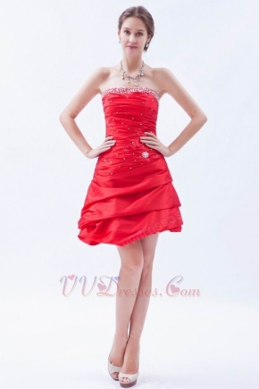 Strapless Layers Wine Red Sweet 16 Gowns And Dresses