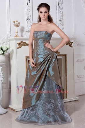 Embroidery Corset Celebrity Top Designer Evening Dress