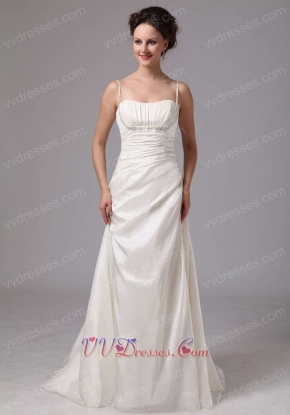 Clasp Handle Spaghetti Straps Floor Length Skirt For Prom Lady Wear