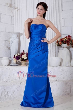 Classic Sweetheart Blue Stain A-line Prom Dress Petite