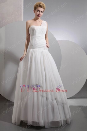 One Shoulder Corset Ivory Puffy Prom Ball Gown Top Designer