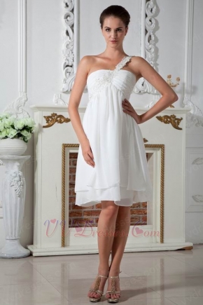 Young Girl Lovely One Shoulder Dress For Bridesmaid