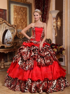 Unique 2014 Deer Printed Quinceanera Dress For Spring 2014 In NE