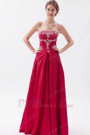 Fascinating Sweetheart Carmine Lace-up Evening Club Dress