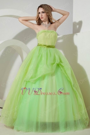 Contrast Color Fading Green Quinceanera Dress Like A Princess