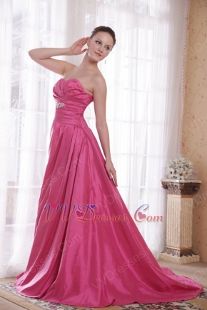 Sweetheart Deep Pink Prom Dress 2014 Prom Party Wear