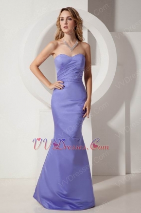 Sweetheart Mermaid Lavender Stain Prom Dress Celebrity Party