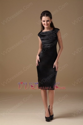 Scoop Neckline Layers Bodice Black Homecoming Dress