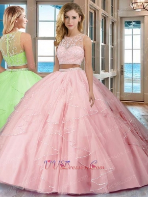 Princess Infanta Pink Top and Bottom Detached 2019 New Arrival Updated Ball Gown