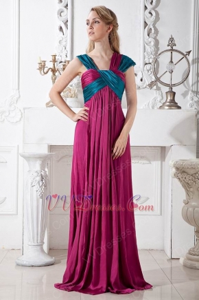 Beautiful Wide Straps Square Plum Floor Length Prom Dresses