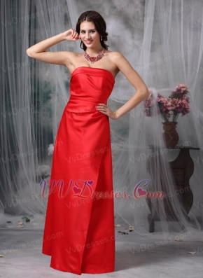 Corset Back Junior Long Red Bridesmaid Dress For Sale lovely