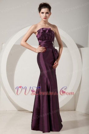 Floor-length Taffeta Prom Dress Jacket with Dark Purple Skirt Inexpensive