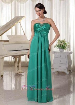 Turquoise Sweetheart Beaded Dress For Prom Evening Party Night Club