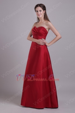 Sweetheart A-line Skirt Wine Red Different Prom Dresses