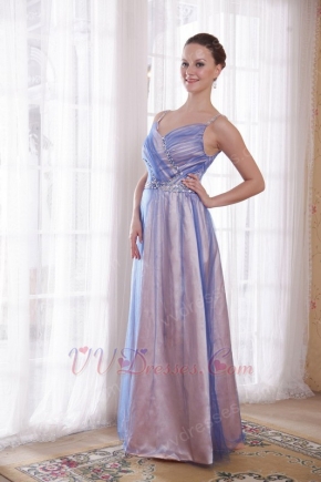 Spaghetti Straps Pink Tulle Prom Celebrity Dress