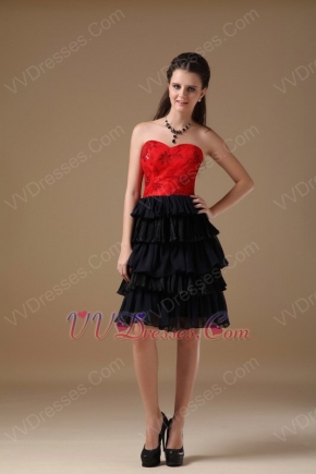 Black Layers Skirt Multi Color Homecoming Dress By Designer