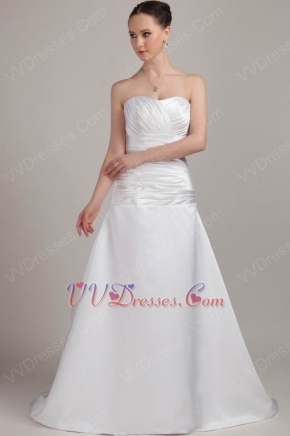 Sweetheart Corset Back A-line White Wedding Dress Online