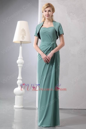 Mediun Aquamarine Mother Of The Bride Dress And Jacket