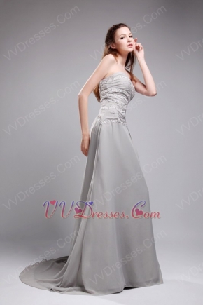 Grey Chiffon Hot Sell Dress For Women Join Formal Ocassion