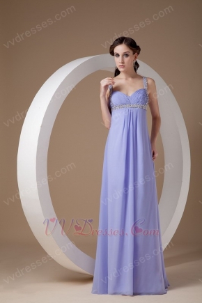 Lavender Chiffon Maternity Prom Dress Other Side Zipper