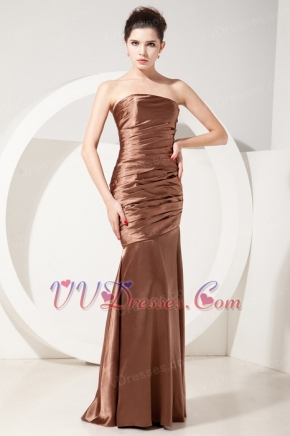 Chocolate Mermaid Floor-length Handmade Dress for Party Inexpensive